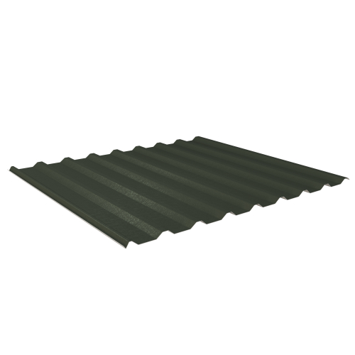 Trapezblech W-20/1100 | Dachprofil | Stahl 0,50 mm | 80 µm Shimoco | RAL 6020 Chromoxidgrün #1
