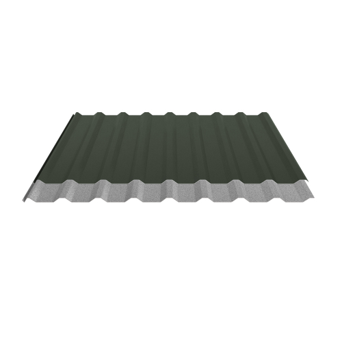 Trapezblech W-20/1100 | Dachprofil | Stahl 0,50 mm | 80 µm Shimoco | RAL 6020 Chromoxidgrün | Anti-Tropf 110 #2