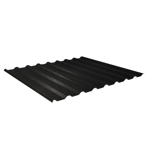 Trapezblech W-20/1100 | Dachprofil | Stahl 0,50 mm | 80 µm Shimoco | RAL 9005 Tiefschwarz #1