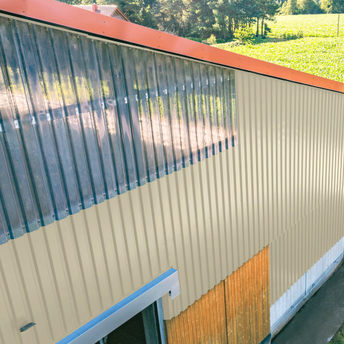 Trapezblech W-20/1100 mit Zusatzprägung | Wandprofil Stahl 0,75 mm | 25 µm Polyester | RAL 1015 Hellelfenbein Trapezblech W-20/1100 mit Zusatzprägung | Wandprofil | Stahl 0,75 mm | 25 µm Polyester | RAL 1015 Hellelfenbein #3