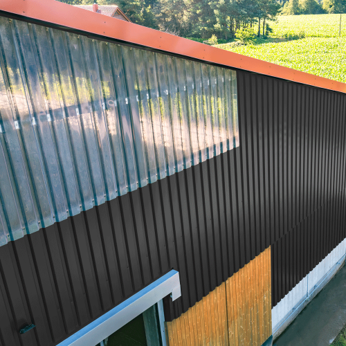 Trapezblech W-20/1100 mit Zusatzprägung | Wandprofil Stahl 0,50 mm | 35 µm Mattpolyester | 23 Dunkelgrau Trapezblech W-20/1100 mit Zusatzprägung | Wandprofil | Stahl 0,50 mm | 35 µm Mattpolyester | 23 Dunkelgrau #3