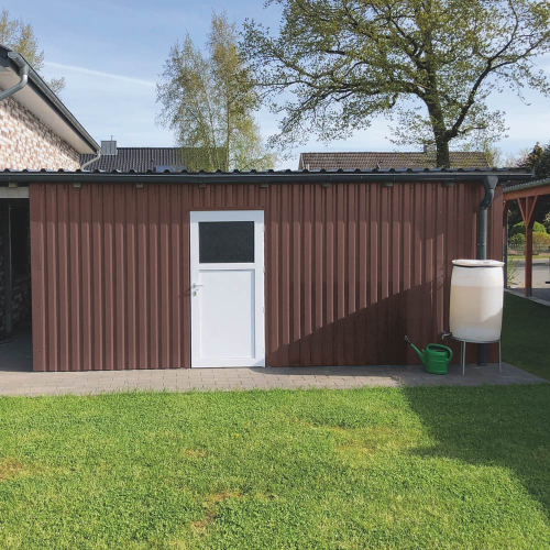 Trapezblech W-20/1100 mit Zusatzprägung | Wandprofil | Stahl 0,50 mm | 60 µm Puramid | RAL 8012 Rotbraun #2