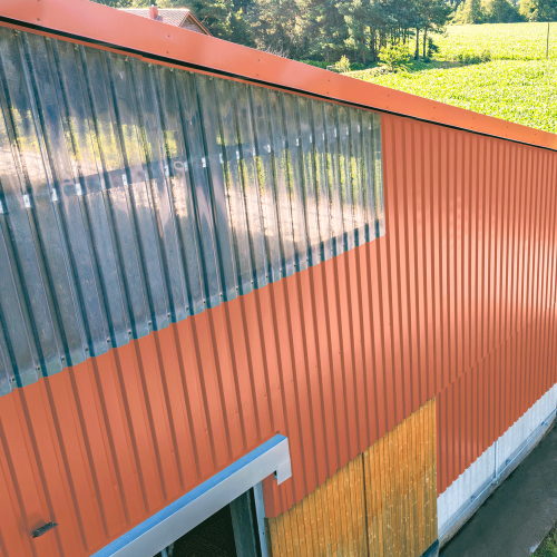 Trapezblech W-20/1100 mit Zusatzprägung | Wandprofil Stahl 0,50 mm | 60 µm Puramid | RAL 8004 Kupferbraun Trapezblech W-20/1100 mit Zusatzprägung | Wandprofil | Stahl 0,50 mm | 60 µm Puramid | RAL 8004 Kupferbraun #3