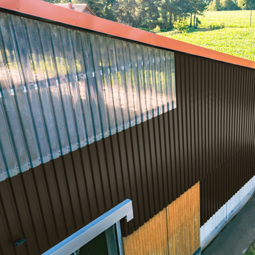 Trapezblech W-20/1100 mit Zusatzprägung | Wandprofil Stahl 0,50 mm | 60 µm Puramid | RAL 8017 Schokoladenbraun Trapezblech W-20/1100 mit Zusatzprägung | Wandprofil | Stahl 0,50 mm | 60 µm Puramid | RAL 8017 Schokoladenbraun #3