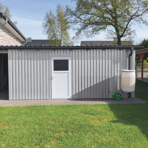 Trapezblech W-20/1100 mit Zusatzprägung | Wandprofil Stahl 0,75 mm | 60 µm Puramid | RAL 9002 Grauweiß Trapezblech W-20/1100 mit Zusatzprägung | Wandprofil | Stahl 0,75 mm | 60 µm Puramid | RAL 9002 Grauweiß #2