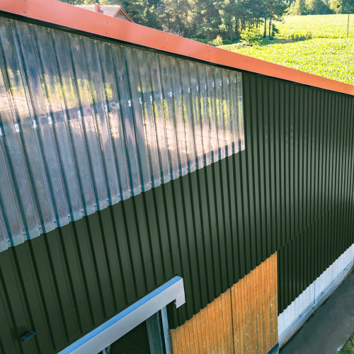 Trapezblech W-20/1100 mit Zusatzprägung | Wandprofil Stahl 0,50 mm | 80 µm Shimoco | RAL 6020 Chromoxidgrün Trapezblech W-20/1100 mit Zusatzprägung | Wandprofil | Stahl 0,50 mm | 80 µm Shimoco | RAL 6020 Chromoxidgrün #3