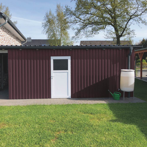 Trapezblech W-20/1100 | Wandprofil Stahl 0,50 mm | 25 µm Polyester | RAL 3005 Weinrot Trapezblech W-20/1100 | Wandprofil | Stahl 0,50 mm | 25 µm Polyester | RAL 3005 Weinrot #2