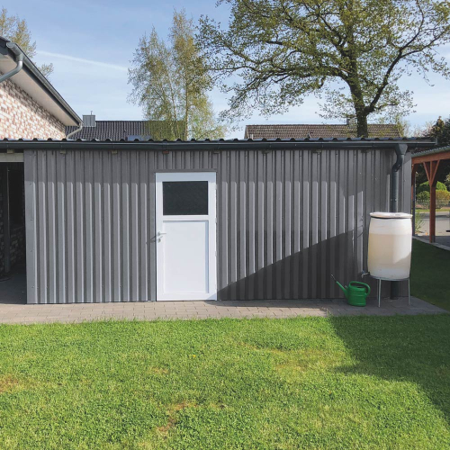 Trapezblech W-20/1100 | Wandprofil | Stahl 0,50 mm | 25 µm Polyester | RAL 9007 Graualuminium #2