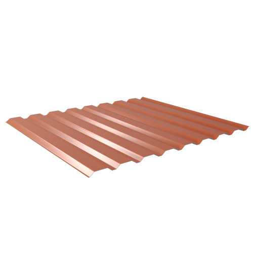 Trapezblech W-20/1100 | Wandprofil Stahl 0,75 mm | 25 µm Polyester | RAL 8004 Kupferbraun Trapezblech W-20/1100 | Wandprofil | Stahl 0,75 mm | 25 µm Polyester | RAL 8004 Kupferbraun #1