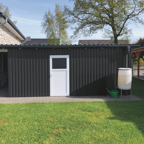 Trapezblech W-20/1100 | Wandprofil | Stahl 0,50 mm | 35 µm Mattpolyester | 23 Dunkelgrau #2