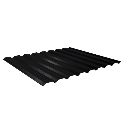 Trapezblech W-20/1100 | Wandprofil | Stahl 0,50 mm | 35 µm Mattpolyester | 33 Schwarz #1