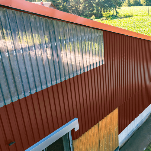 Trapezblech W-20/1100 | Wandprofil | Aluminium 0,70 mm | 25 µm Polyester | RAL 8012 Rotbraun #3