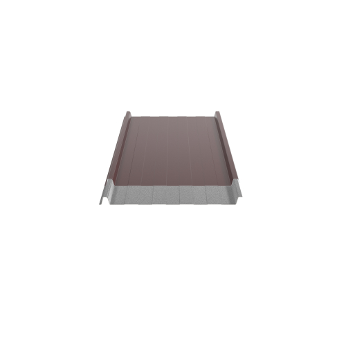 Trapezblech W-33/500 mit Tiefsickenprägung | Stahl 0,50 mm | 25 µm Polyester | RAL 3005 Weinrot | Anti-Tropf 70 #2