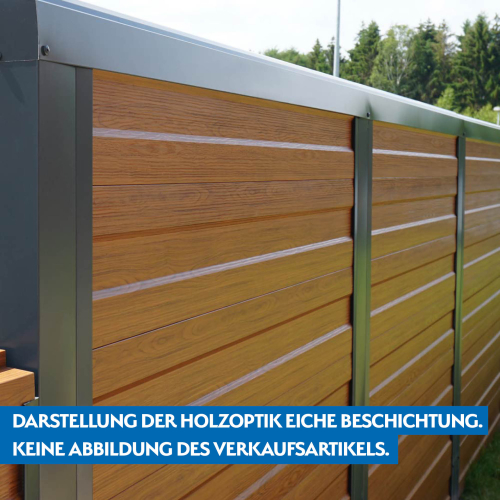 Trapezblech W-33/500 mit Tiefsickenprägung Stahl 0,50 mm | 35 µm Strukturpolyester | Holzoptik Eiche Trapezblech W-33/500 mit Tiefsickenprägung | Stahl 0,50 mm | 35 µm Strukturpolyester | Holzoptik Eiche #2