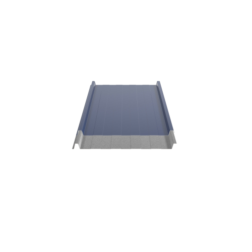 Trapezblech W-33/500 mit Tiefsickenprägung | Stahl 0,50 mm | 25 µm Polyester | RAL 5010 Enzianblau | Anti-Tropf 70 #2