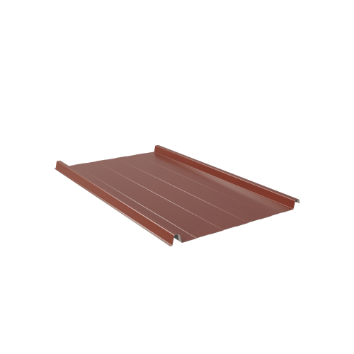 Trapezblech W-33/500 mit Tiefsickenprägung | Stahl 0,50 mm | 25 µm Polyester | RAL 8012 Rotbraun | Anti-Tropf 70 #1