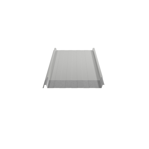 Trapezblech W-33/500 mit Tiefsickenprägung | Stahl 0,50 mm | 25 µm Polyester | RAL 9006 Weißaluminium | Anti-Tropf 70 #2