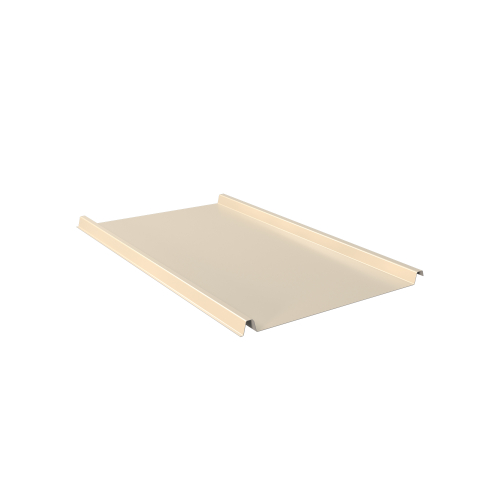 Trapezblech W-33/500 ohne Tiefsickenprägung | Stahl 0,50 mm | 25 µm Polyester | RAL 1015 Hellelfenbein #1