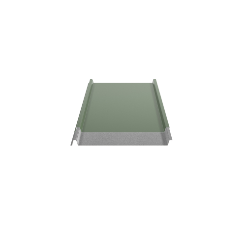 Trapezblech W-33/500 ohne Tiefsickenprägung | Stahl 0,50 mm | 25 µm Polyester | RAL 6011 Resedagrün | Anti-Tropf 110 #2