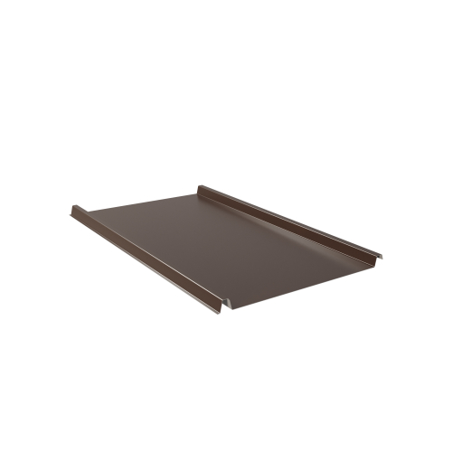 Trapezblech W-33/500 ohne Tiefsickenprägung | Stahl 0,50 mm | 25 µm Polyester | RAL 8014 Sepiabraun #1