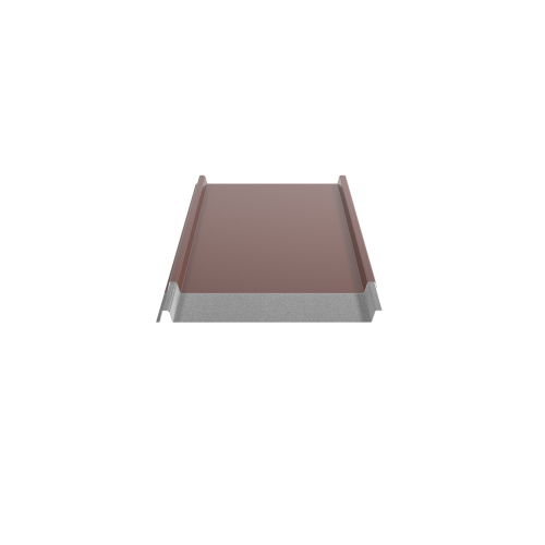 Trapezblech W-33/500 ohne Tiefsickenprägung | Stahl 0,50 mm | 25 µm Polyester | RAL 8012 Rotbraun | Anti-Tropf 110 #2