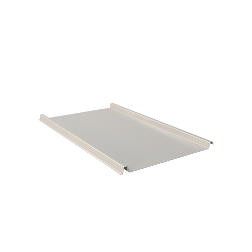 Trapezblech W-33/500 ohne Tiefsickenprägung | Stahl 0,50 mm | 25 µm Polyester | RAL 9002 Grauweiß #1