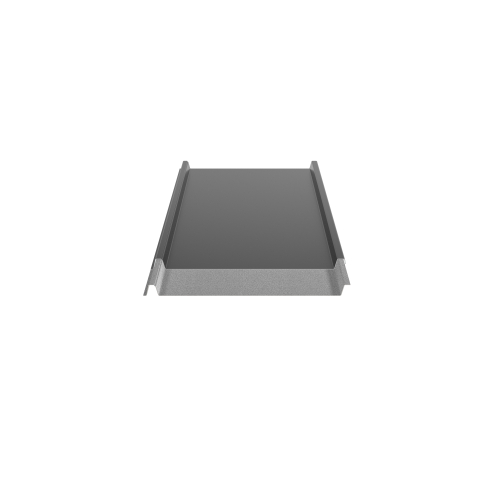 Trapezblech W-33/500 ohne Tiefsickenprägung | Stahl 0,50 mm | 25 µm Polyester | RAL 9005 Tiefschwarz | Anti-Tropf 110 #2