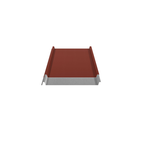 Trapezblech W-33/500 ohne Tiefsickenprägung | Stahl 0,50 mm | 35 µm Mattpolyester | 29 Rot | Anti-Tropf 110 #2