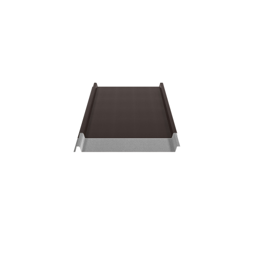 Trapezblech W-33/500 ohne Tiefsickenprägung | Stahl 0,50 mm | 35 µm Mattpolyester | 32 Dunkelbraun | Anti-Tropf 70 #2