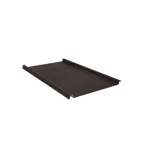 Trapezblech W-33/500 ohne Tiefsickenprägung | Stahl 0,50 mm | 35 µm Mattpolyester | 32 Dunkelbraun #1