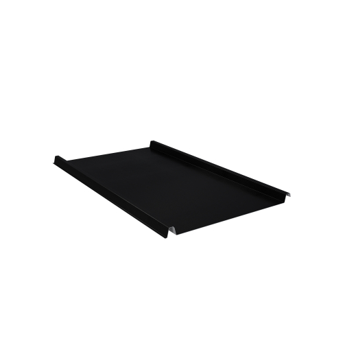 Trapezblech W-33/500 ohne Tiefsickenprägung | Stahl 0,50 mm | 35 µm Mattpolyester | 33 Schwarz #1