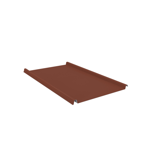 Trapezblech W-33/500 ohne Tiefsickenprägung | Stahl 0,50 mm | 35 µm Mattpolyester | 75 Ziegelrot | Anti-Tropf 110 #1