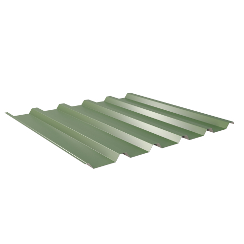 Trapezblech W-35/1035 | Dachprofil | Stahl 0,50 mm | 25 µm Polyester | RAL 6011 Resedagrün #1