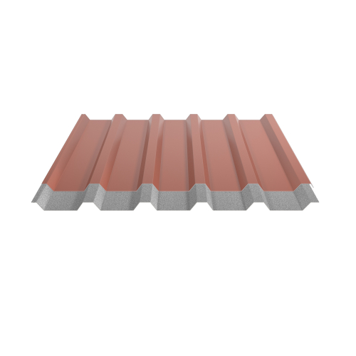 Trapezblech W-35/1035 | Dachprofil | Stahl 0,50 mm | 25 µm Polyester | RAL 8004 Kupferbraun | Anti-Tropf 200 #2