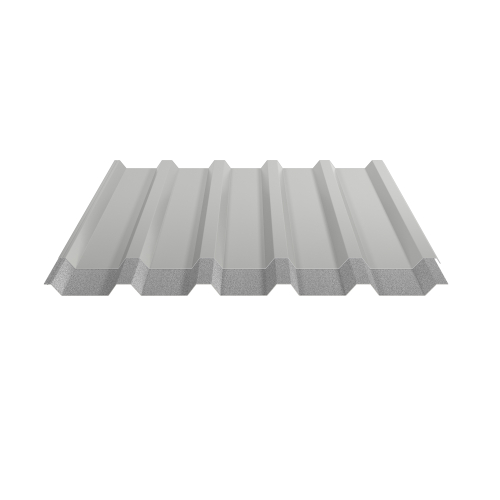 Trapezblech W-35/1035 | Dachprofil | Stahl 0,50 mm | 25 µm Polyester | RAL 9006 Weißaluminium | Anti-Tropf 70 #2