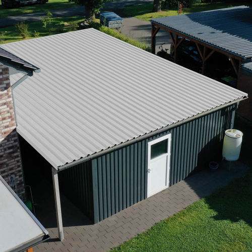 Trapezblech W-35/1035 | Dachprofil Stahl 0,50 mm | 25 µm Polyester | RAL 9006 Weißaluminium | Anti-Tropf 70 Trapezblech W-35/1035 | Dachprofil | Stahl 0,50 mm | 25 µm Polyester | RAL 9006 Weißaluminium | Anti-Tropf 70 #3