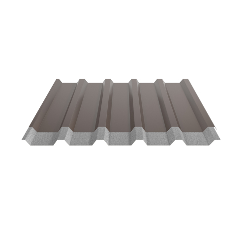 Trapezblech W-35/1035 | Dachprofil | Stahl 0,75 mm | 25 µm Polyester | RAL 8011 Nussbraun | Anti-Tropf 200 #2