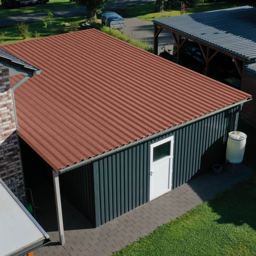 Trapezblech W-35/1035 | Dachprofil Stahl 0,75 mm | 25 µm Polyester | RAL 8004 Kupferbraun | Anti-Tropf 200 Trapezblech W-35/1035 | Dachprofil | Stahl 0,75 mm | 25 µm Polyester | RAL 8004 Kupferbraun | Anti-Tropf 200 #3