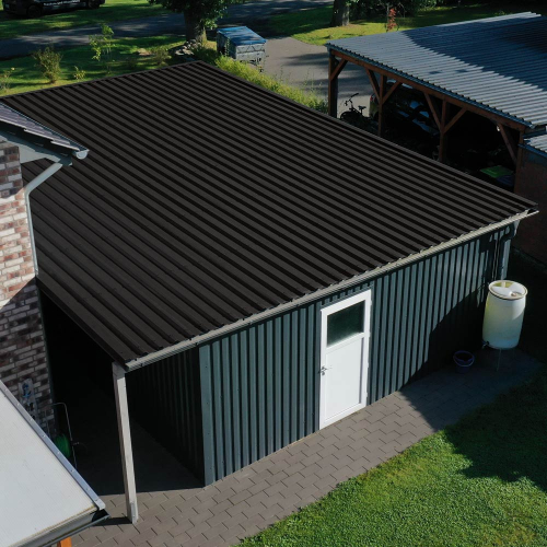 Trapezblech W-35/1035 | Dachprofil Stahl 0,50 mm | 35 µm Mattpolyester | 23 Dunkelgrau Trapezblech W-35/1035 | Dachprofil | Stahl 0,50 mm | 35 µm Mattpolyester | 23 Dunkelgrau #2