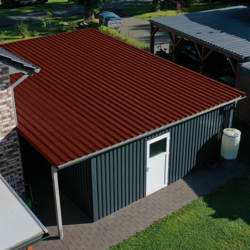 Trapezblech W-35/1035 | Dachprofil Stahl 0,50 mm | 35 µm Mattpolyester | 29 Rot | Anti-Tropf 110 Trapezblech W-35/1035 | Dachprofil | Stahl 0,50 mm | 35 µm Mattpolyester | 29 Rot | Anti-Tropf 110 #3