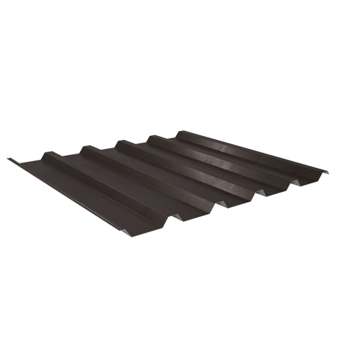Trapezblech W-35/1035 | Dachprofil | Stahl 0,50 mm | 35 µm Mattpolyester | 32 Dunkelbraun #1