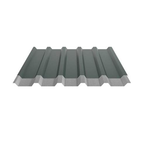 Trapezblech W-35/1035 | Dachprofil | Stahl 0,50 mm | 60 µm Puramid | RAL 6005 Moosgrün | Anti-Tropf 110 #2