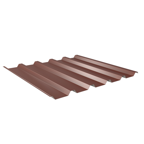 Trapezblech W-35/1035 | Dachprofil | Stahl 0,50 mm | 60 µm Puramid | RAL 8012 Rotbraun | Anti-Tropf 70 #1