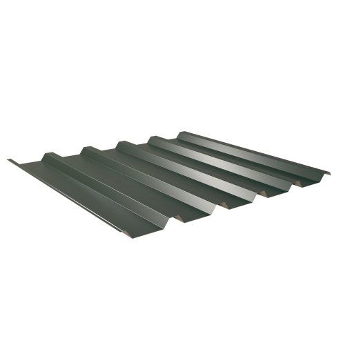 Trapezblech W-35/1035 | Dachprofil | Aluminium 0,70 mm | 25 µm Polyester | RAL 6005 Moosgrün #1
