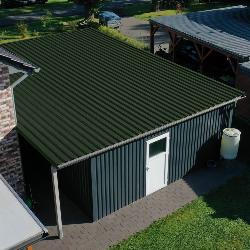 Trapezblech W-35/1035 | Dachprofil Aluminium 0,70 mm | 25 µm Polyester | RAL 6005 Moosgrün | Anti-Tropf 110 Trapezblech W-35/1035 | Dachprofil | Aluminium 0,70 mm | 25 µm Polyester | RAL 6005 Moosgrün | Anti-Tropf 110 #3