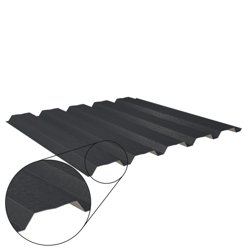 Trapezblech W-35/1035 mit Zusatzprägung | Wandprofil Stahl 0,50 mm | 80 µm Shimoco | RAL 7016 Anthrazitgrau Trapezblech W-35/1035 mit Zusatzprägung | Wandprofil | Stahl 0,50 mm | 80 µm Shimoco | RAL 7016 Anthrazitgrau #1
