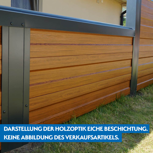 Trapezblech W-35/1035 | Wandprofil | Stahl 0,50 mm | 35 µm Strukturpolyester | Holzoptik Eiche #3