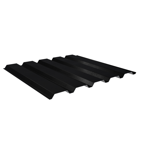 Trapezblech W-35/1035 | Wandprofil | Stahl 0,50 mm | 35 µm Mattpolyester | 33 Schwarz #1