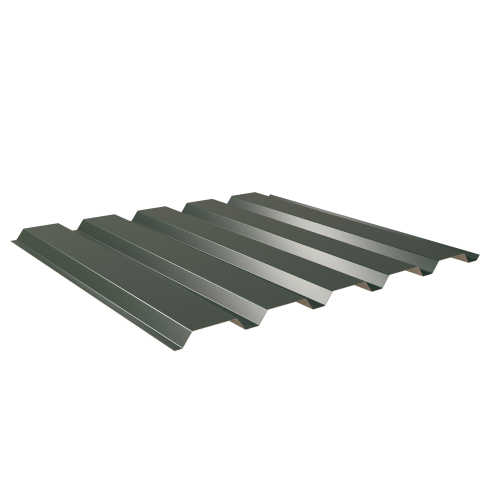 Trapezblech W-35/1035 | Wandprofil | Aluminium 0,70 mm | 25 µm Polyester | RAL 6005 Moosgrün #1