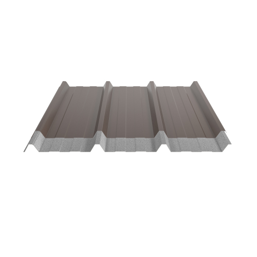 Trapezblech W-45/1000 | Stahl 0,75 mm | 25 µm Polyester | RAL 8011 Nussbraun | Anti-Tropf 70 #2